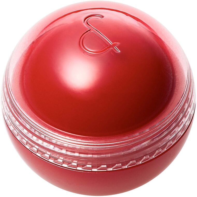 En rosa roll-on-rouge med applikatorkula bredvid en saftig, dewy kindfärgsswatch — bästa koreansk blush och rouge 2026