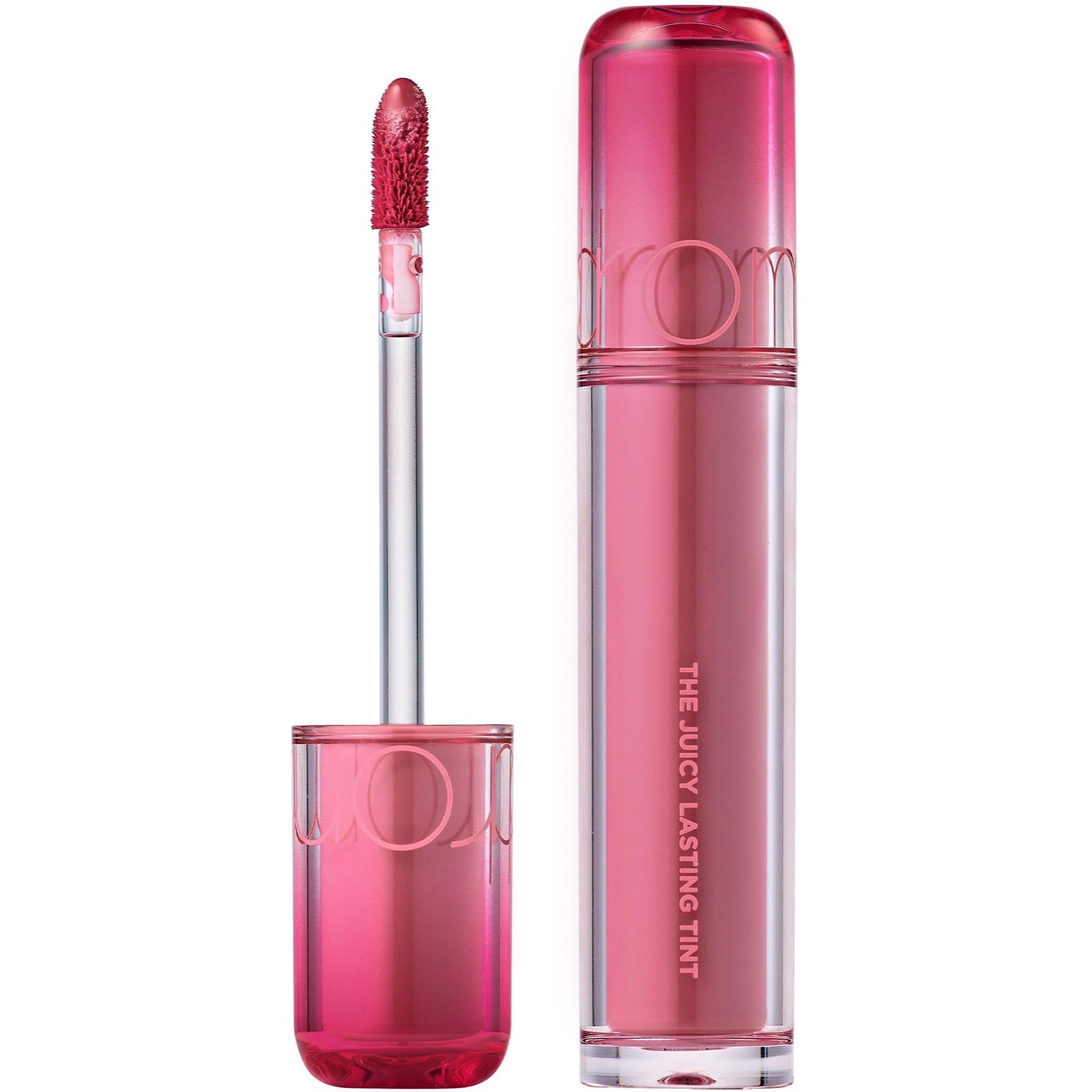 rom&nd Juicy Lasting Tint, glansig läpptint med doe-foot-applikator