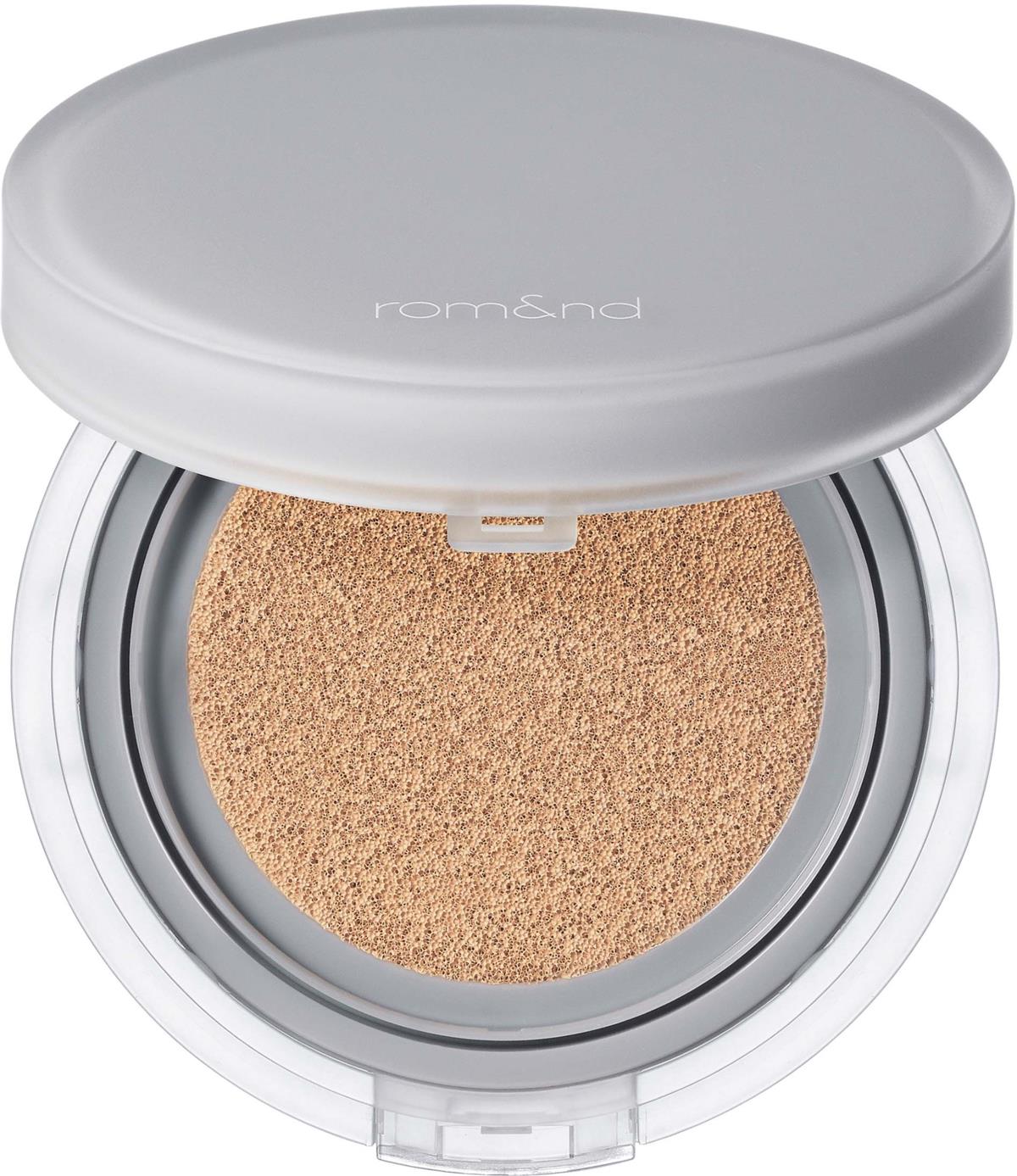 rom&nd Nu Zero Cushion, cushion-foundation med tunn, hudlik finish